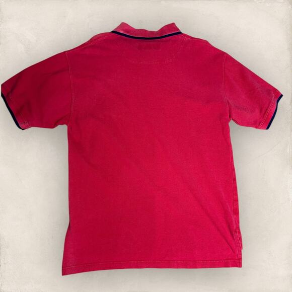 Big Dogs Short Sleeve Polo Shirt Men Medium Red vintage y2k baggy Embroidered - Picture 3 of 3